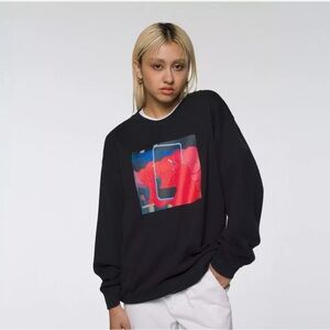 UNIQLO X KAWS + ANDY WARHOL LIMITED EDITION Sweatshirt Black. Size M. NWT